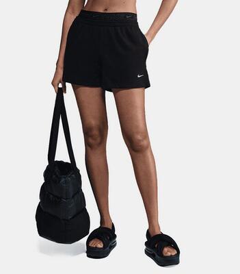 Pantaloncino donna nike chill terry - nero