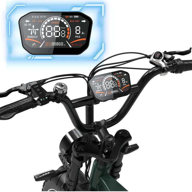 Vélo Électrique RCB-G19 (App/NFC/Écran 4G) Tout Suspendu, Pneus 20×4.0"