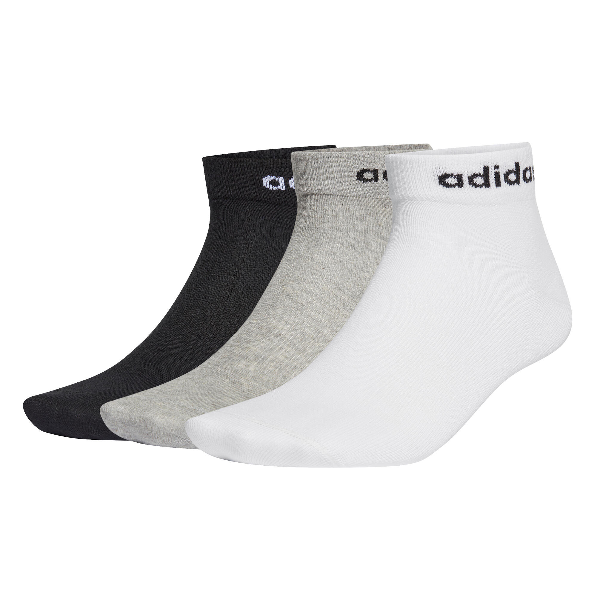 Meias Adidas Sport Nc Ankle 3Pp Pretas Adulto 2/5