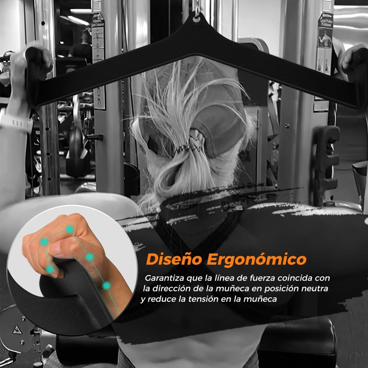 Kit 5 Agarres Polea Tren Superior Fitness Negro 3/3