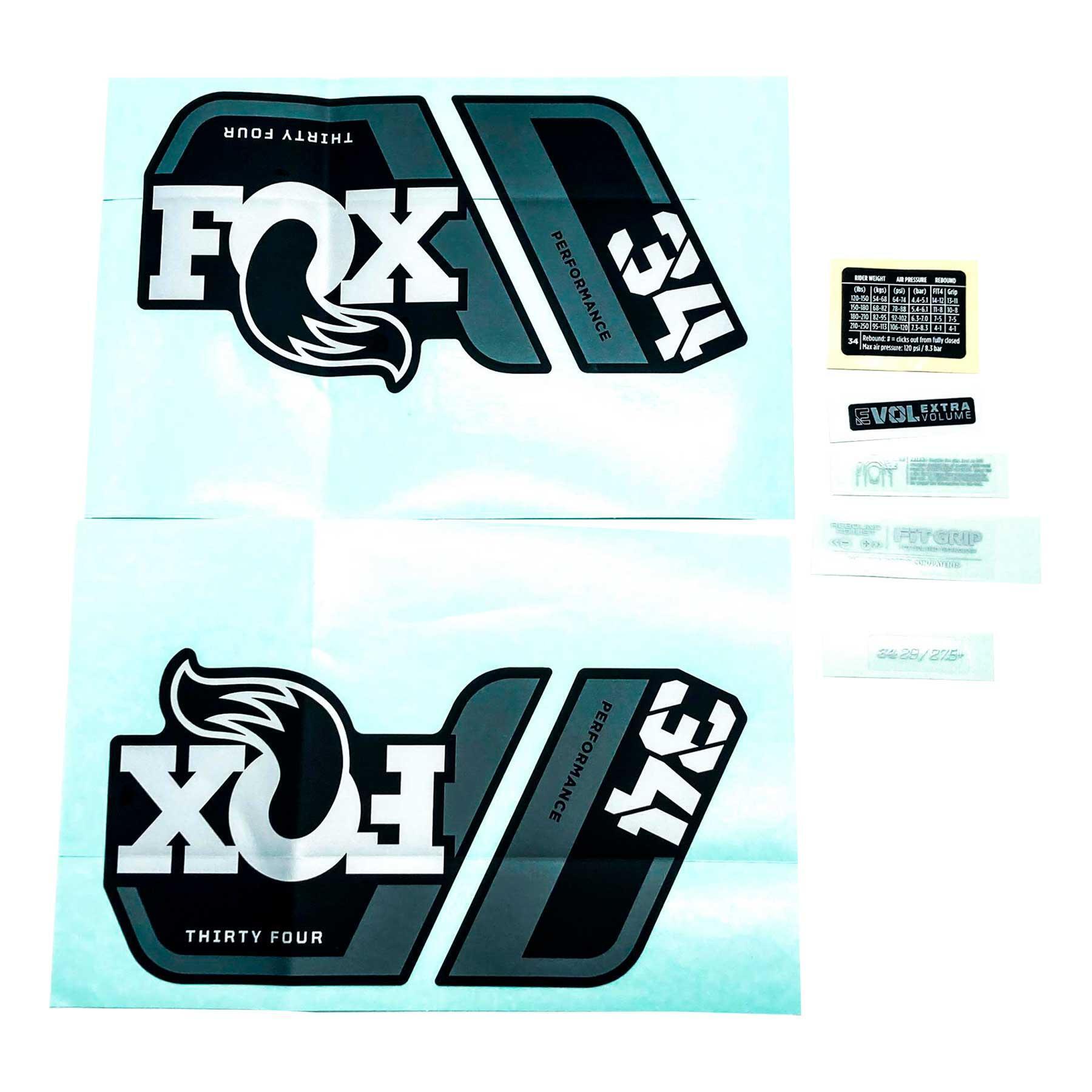 FOX RACING Kit di decalcomanie Fox 2022, 34, P-S, Logo, Fork