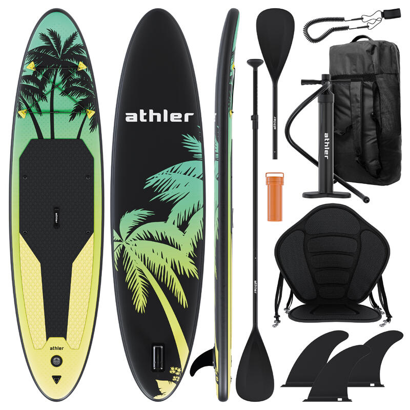 Deska SUP pompowana 2w1 Athler Miami 70, 330cmx80cm,Duża Stabilność + Akcesoria
