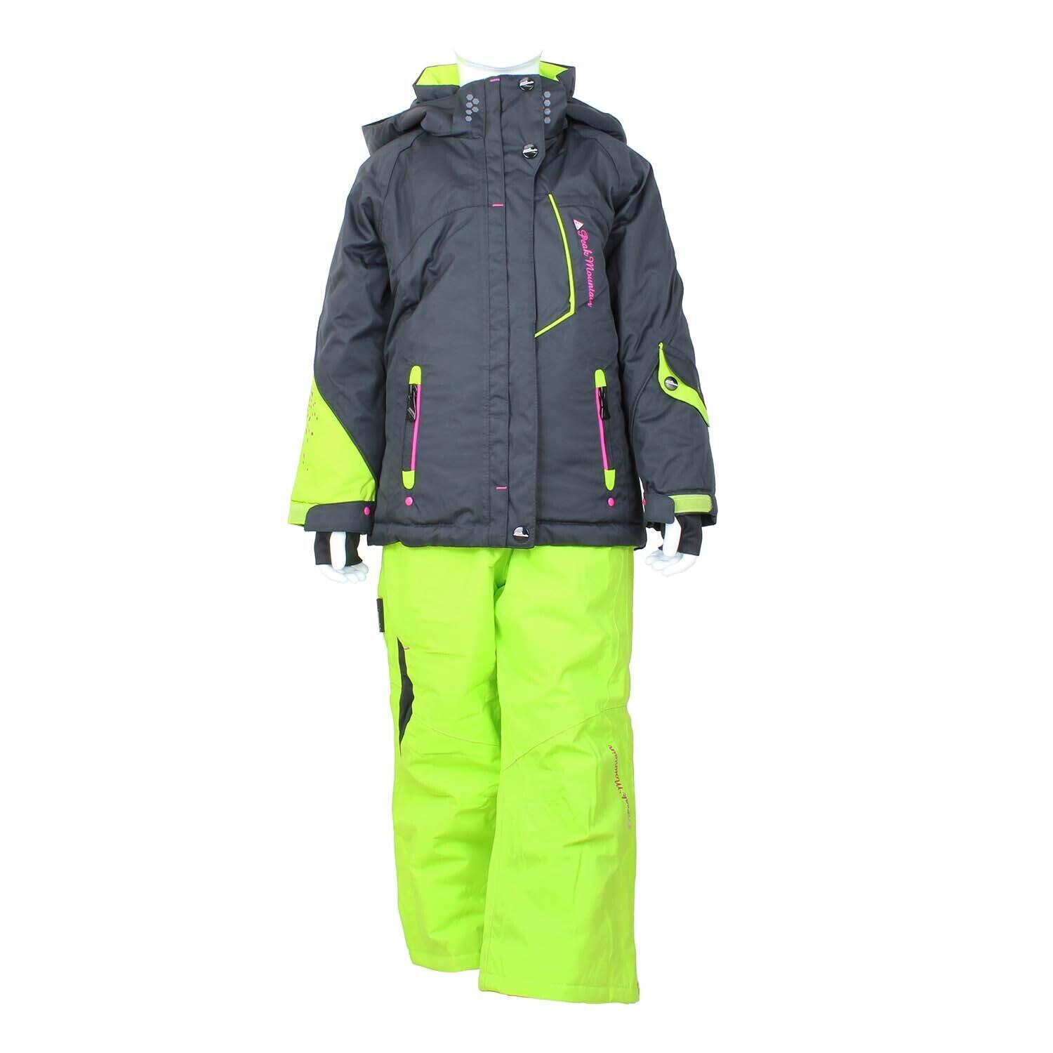 Peak Mountain - Combinaison De Ski Fille Peak Mountain Gamic - Combinaison De Ski - Jaune|noir|vert -  8 À 10 Ans - Decathlon