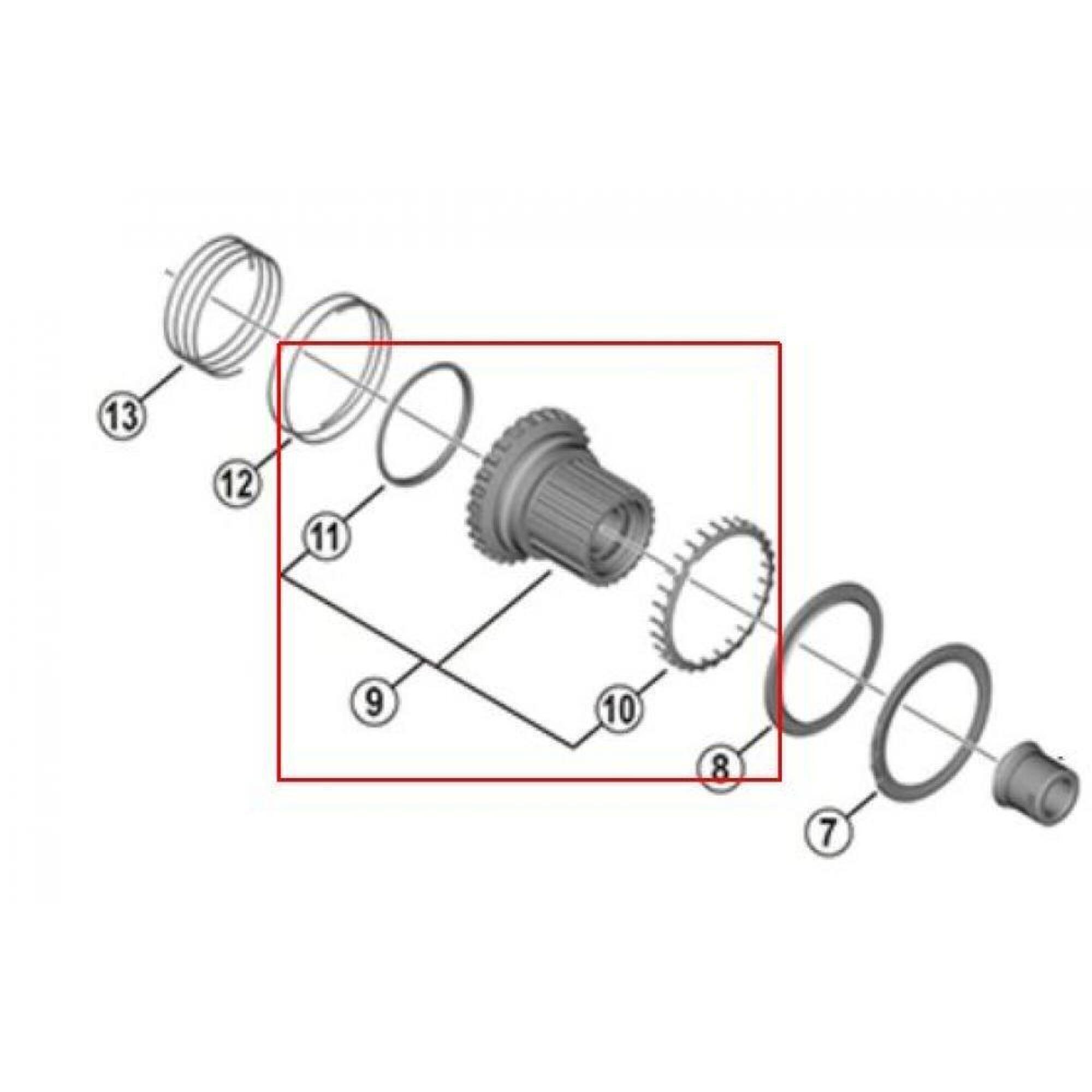 Shimano - Corps De Cassette Complet Shimano Fh-m8110 - Corps De Cassette - Noir - Taille Unique - Decathlon