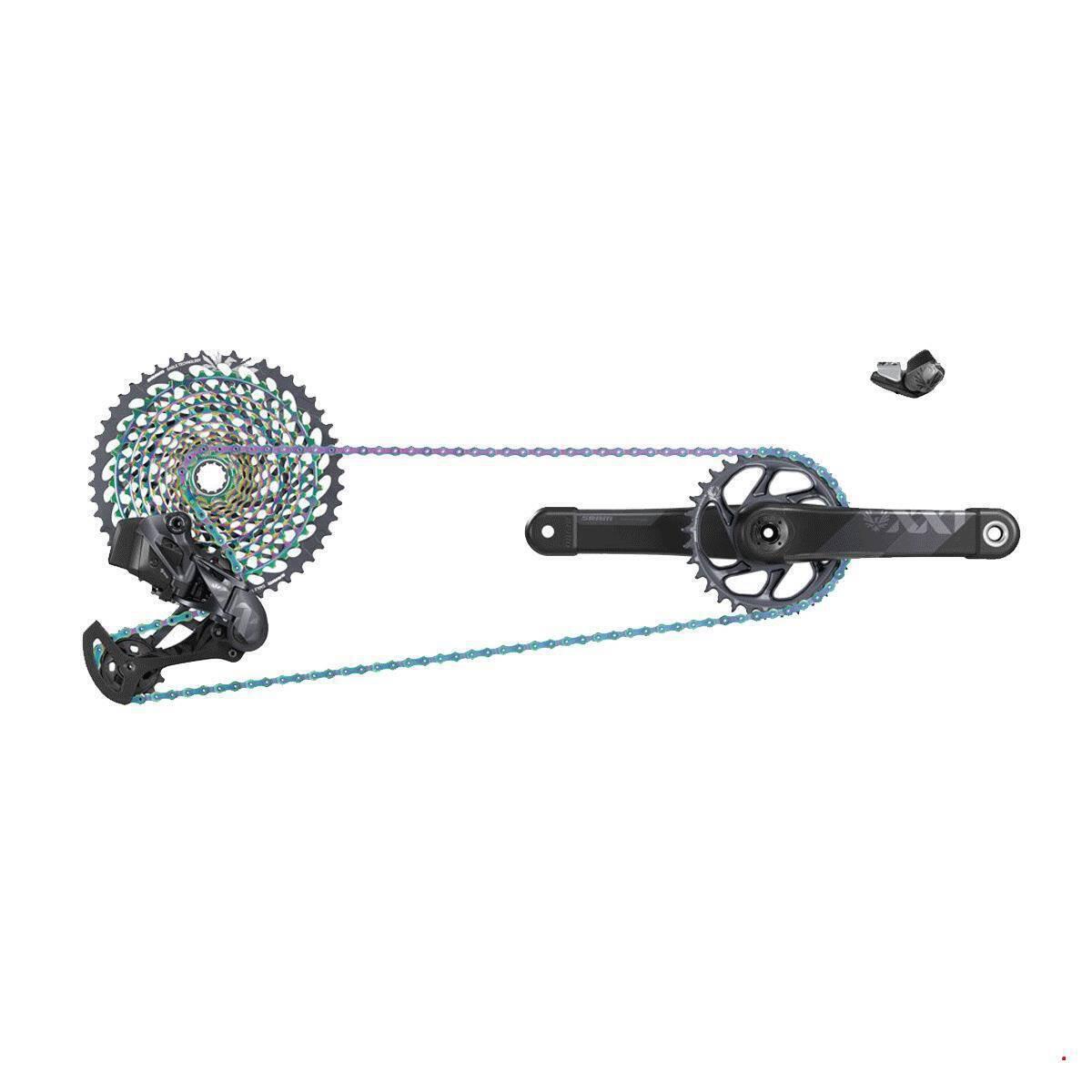 Fahrrad-Kette PC XX1 Eagle, 12-fach , 126 Glieder, regenbogen 2/2