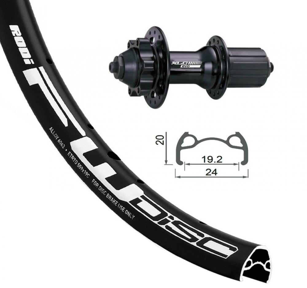 Rear wheel 6 screws XLC FW-A05 Rodi Di.32T. Va.8.5 S/Oe.N. 2/2