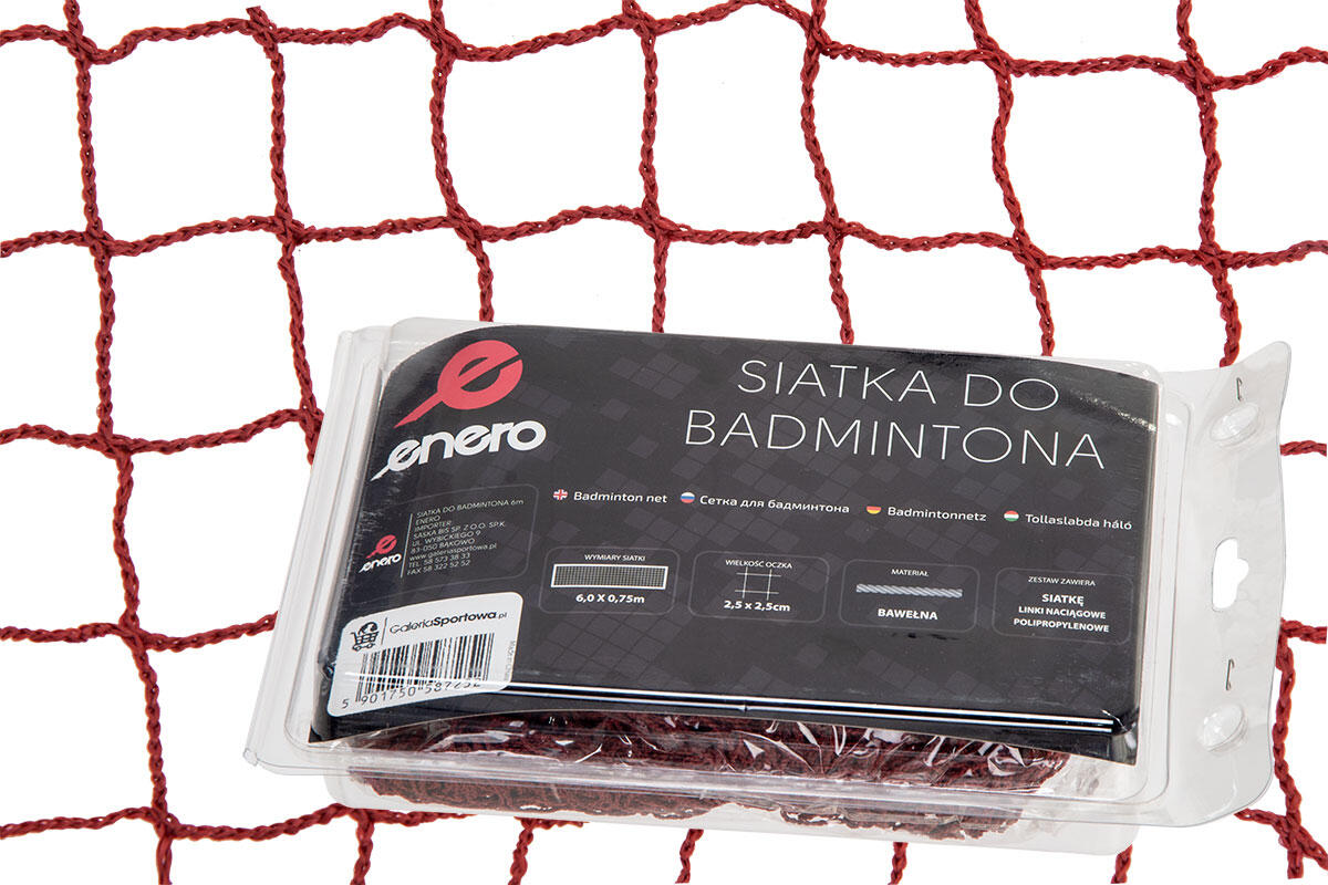 ENERO Enero Badmintonspielnetz 6x0,75M
