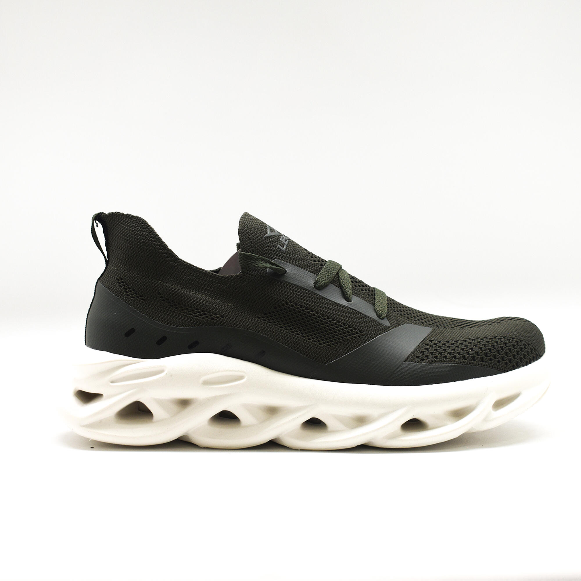 Zapatilla running Perla para mujer verde militar 4/7