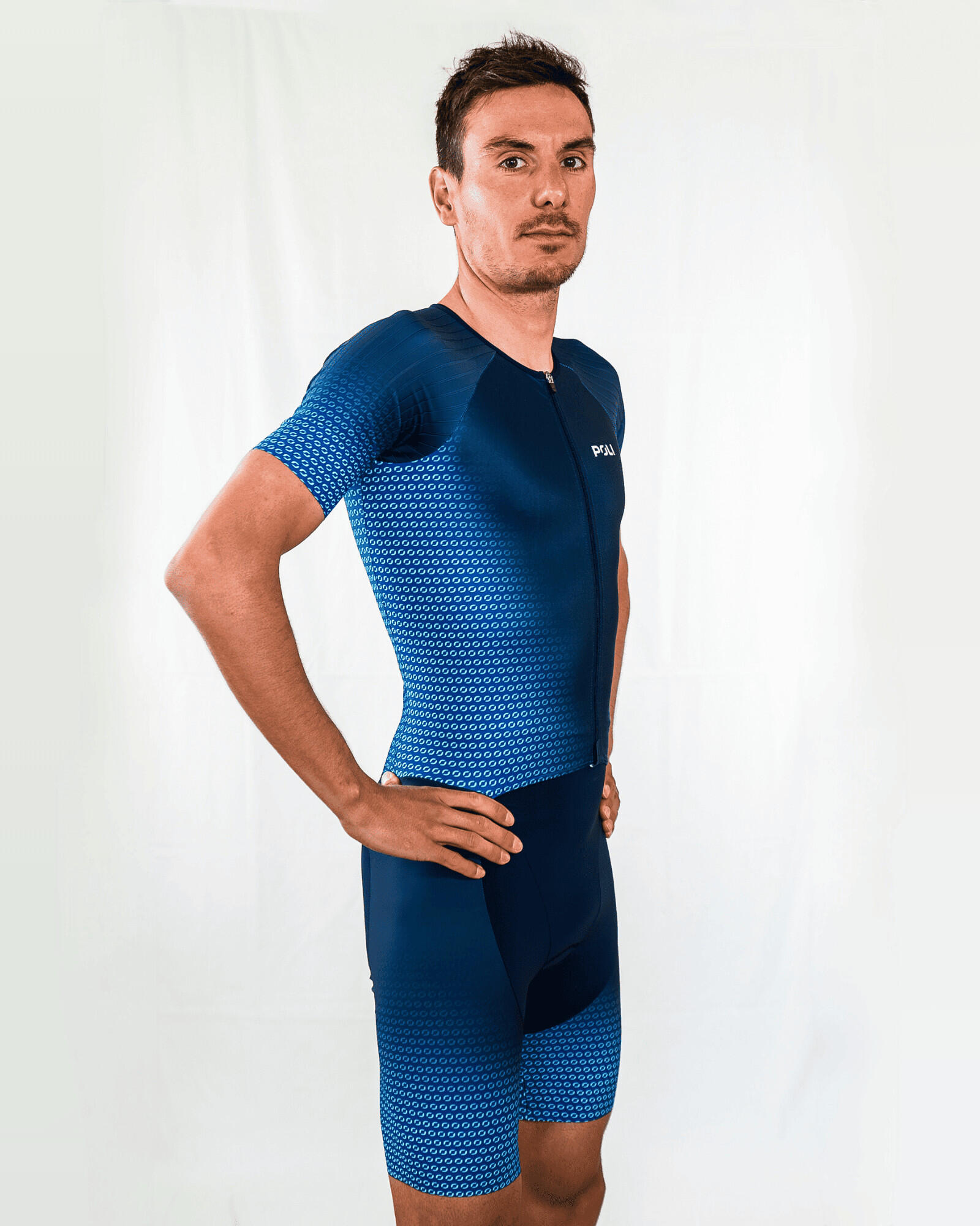 Premium triatlonpak met korte mouwen heren – DEEPRA 3/7