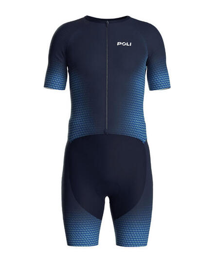 Premium Triathlon-Einteiler kurzärmelig Herren – DEEPRA