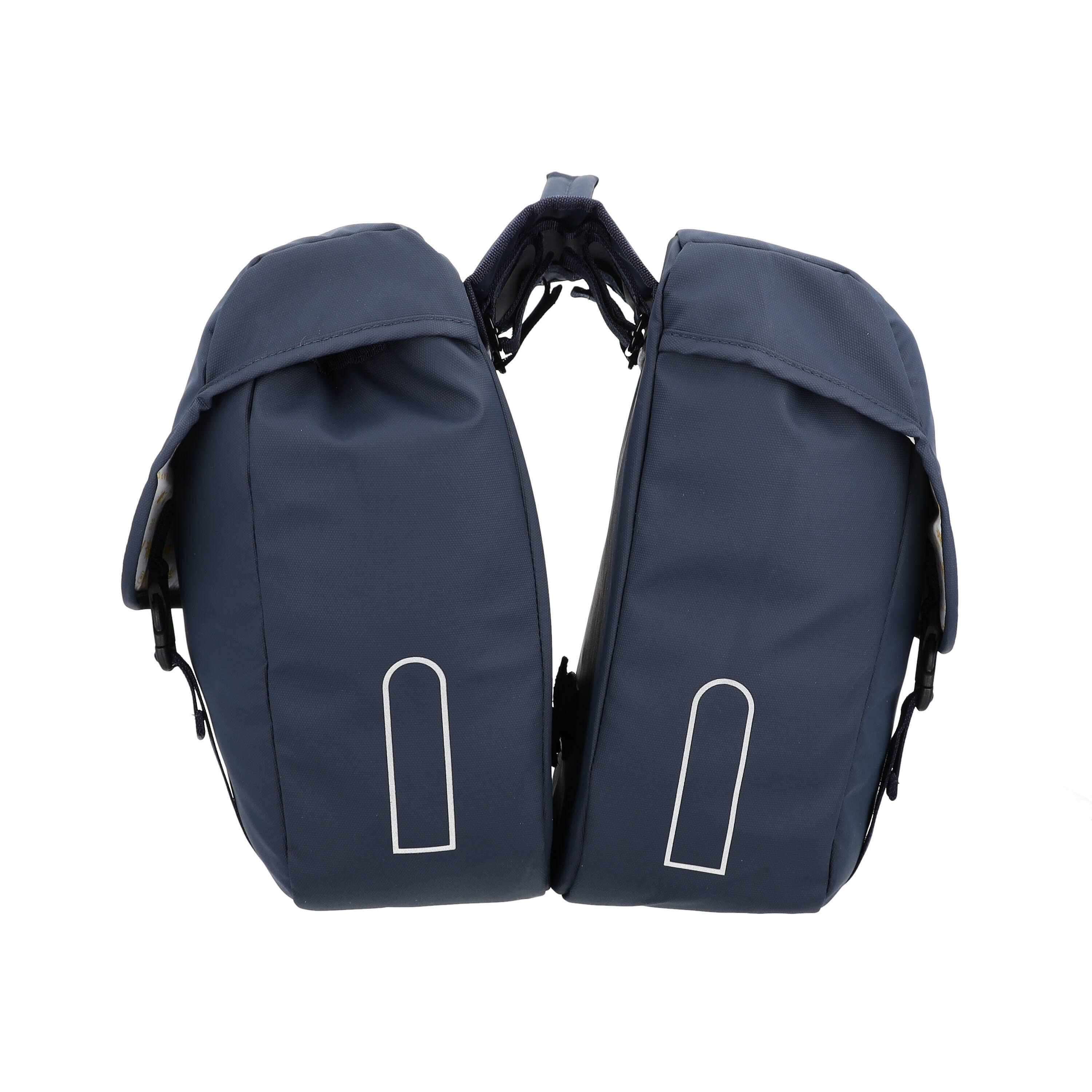 Bolsa doble portaequipajes impermeable bicicleta 27L AZUL 6/7
