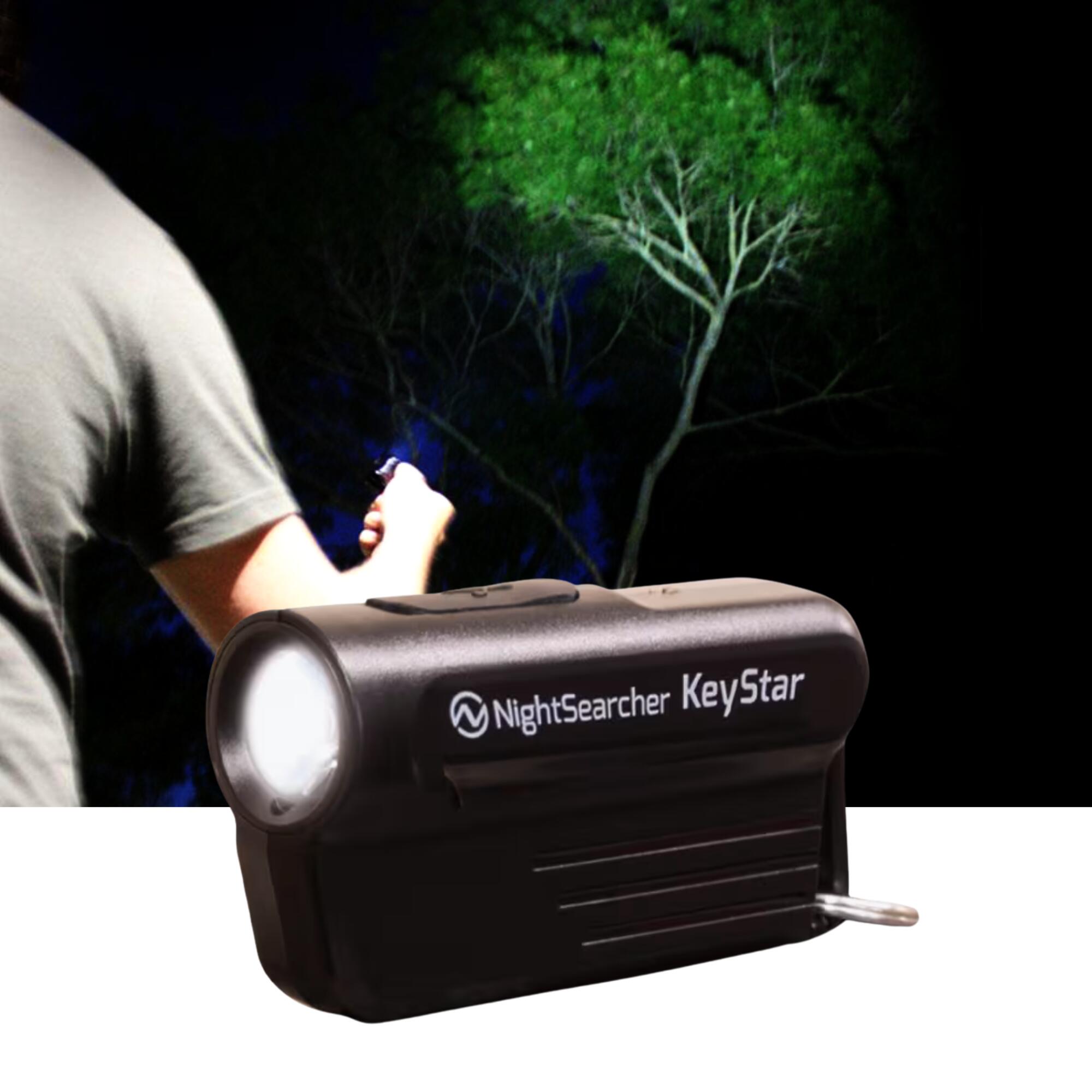 NIGHTSEARCHER KeyStar - Mini, Pocket-Sized, Rechargeable LED Keyring Torch