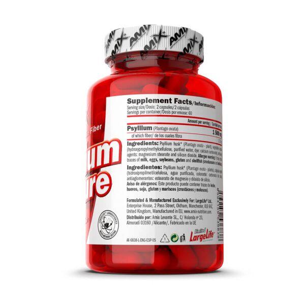 Psyllium pure - 120 capsules de Amix Nutrition 3/5