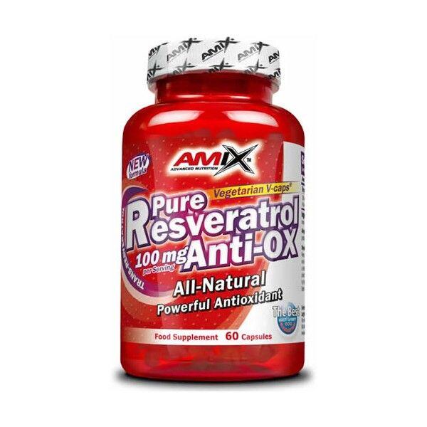 Amix - Pure Resveratrol Anti-ox 100mg - 60 Capsules De Amix Nutrition - Antioxydant - Taille Unique - Decathlon