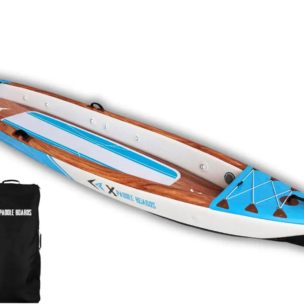 Inflatable 2-Person Drop-Stitch Canoe Kayak 470 x 80 x 42 cm K-BLUE