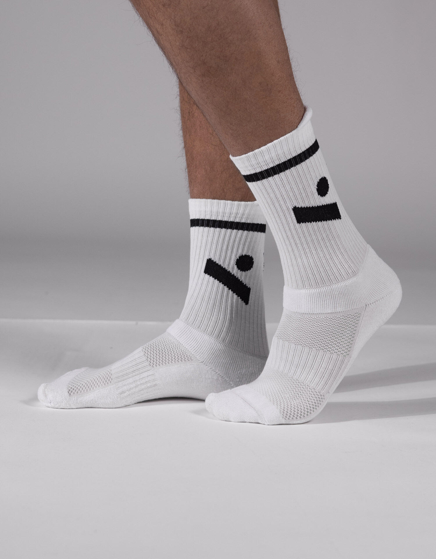 Meias médias de voleibol “Jump” (2 pares) – logótipo azul marinho (32/35) 4/4