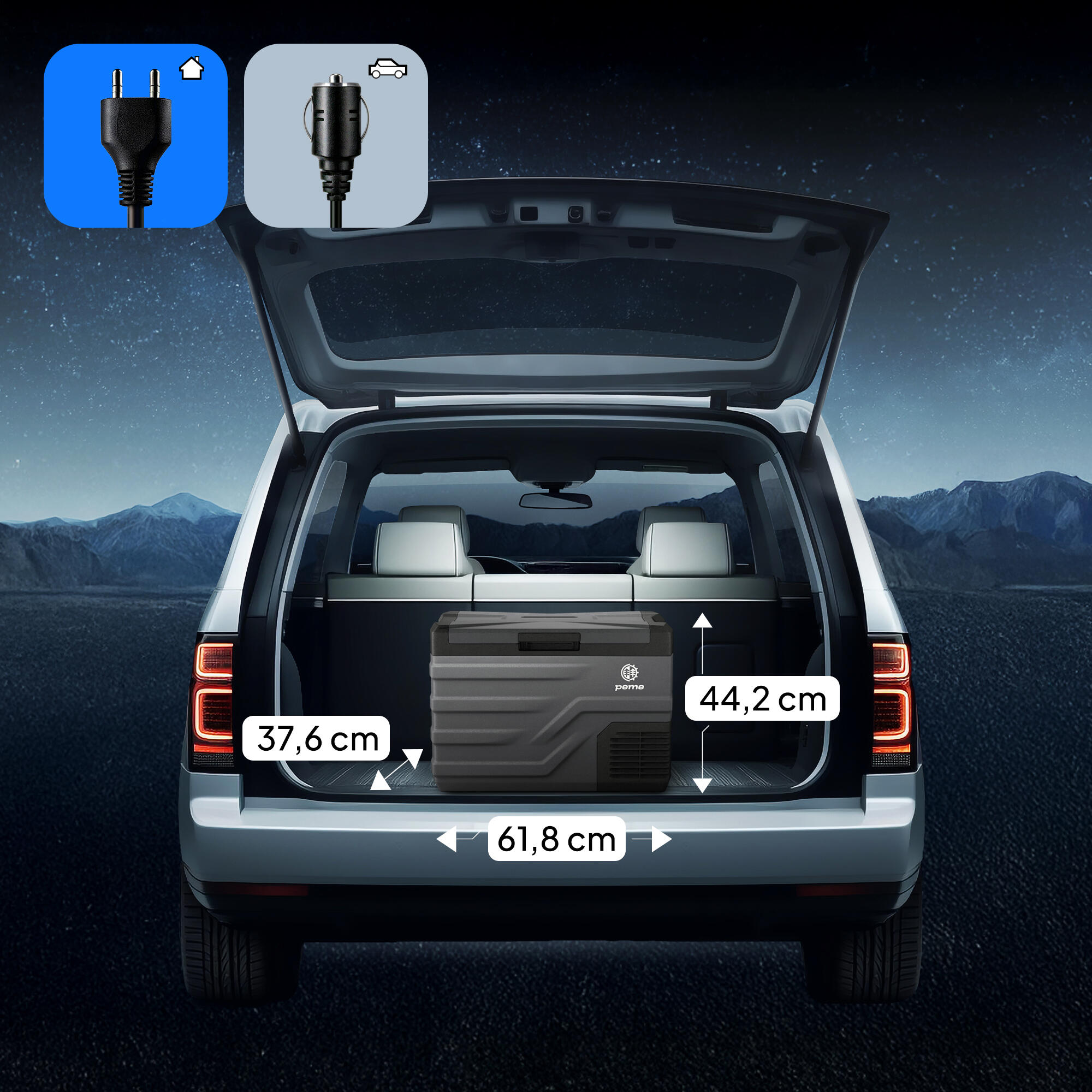 Glaciere électrique de camping Peme Quest 40 12/230v chaud/froid 7/7