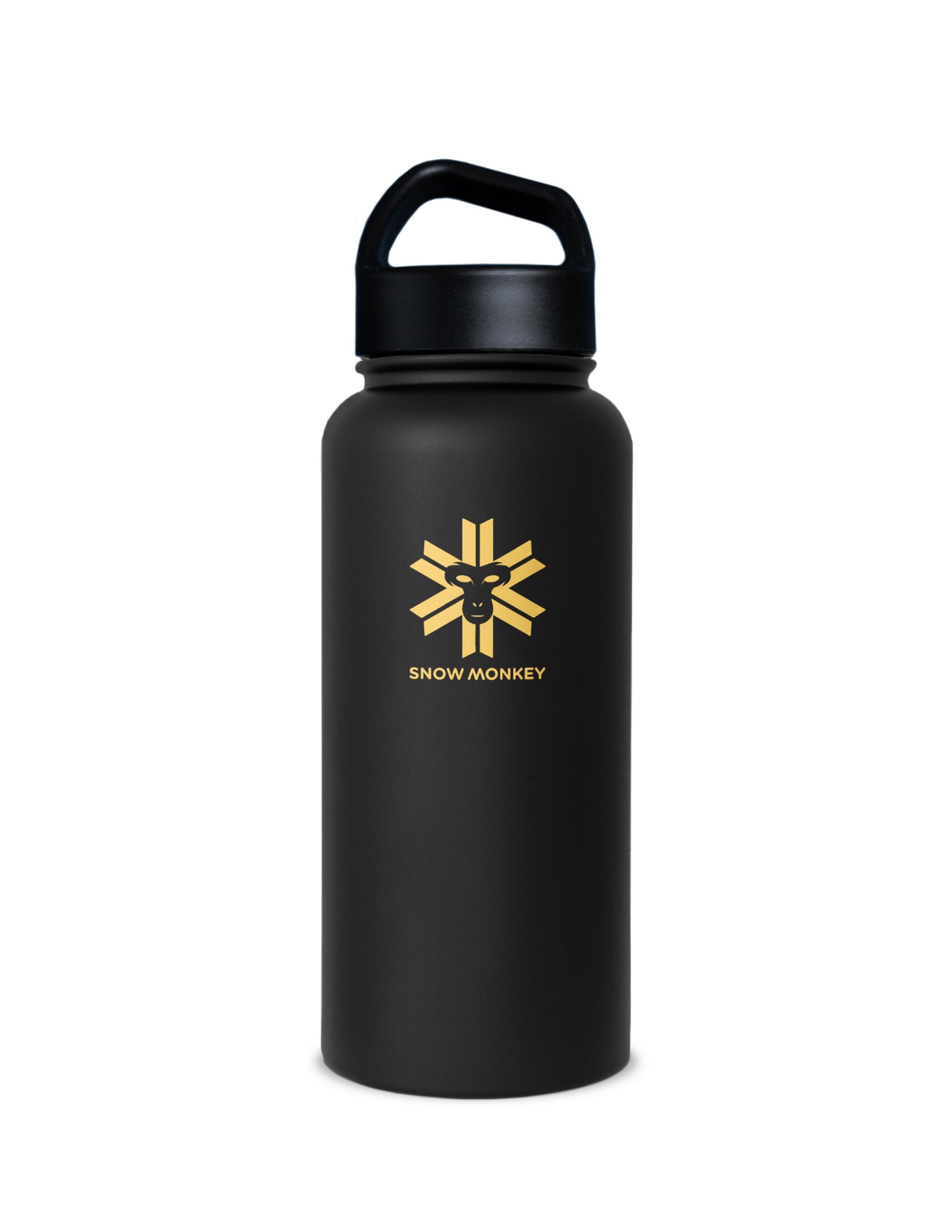 Thermos Snow Monkey Traveler 1L acier inox 18/8 noir double paroi sous vide 1/1