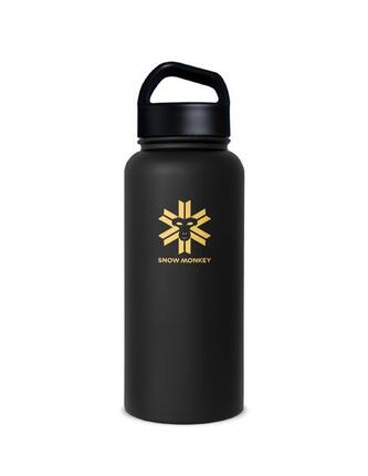 Thermos Snow Monkey Traveler 1L acier inox 18/8 noir double paroi sous vide
