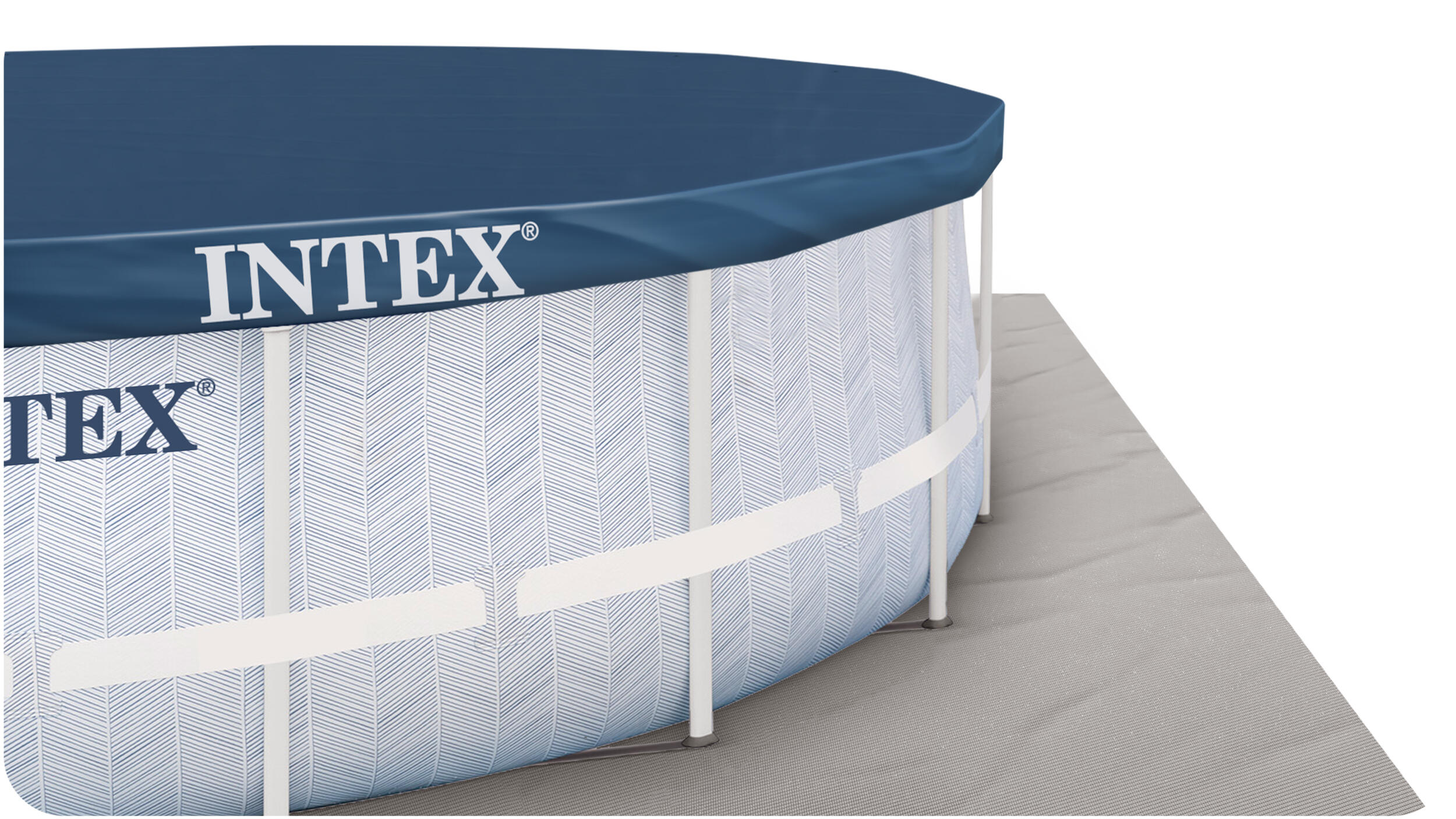 Piscina desmontable circular 19.156 L c/depuradora Chevron Prism Frame INTEX 3/7