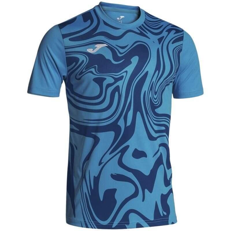 Camiseta Manga Corta Fútbol Hombre Joma Lion II Azul 3/5