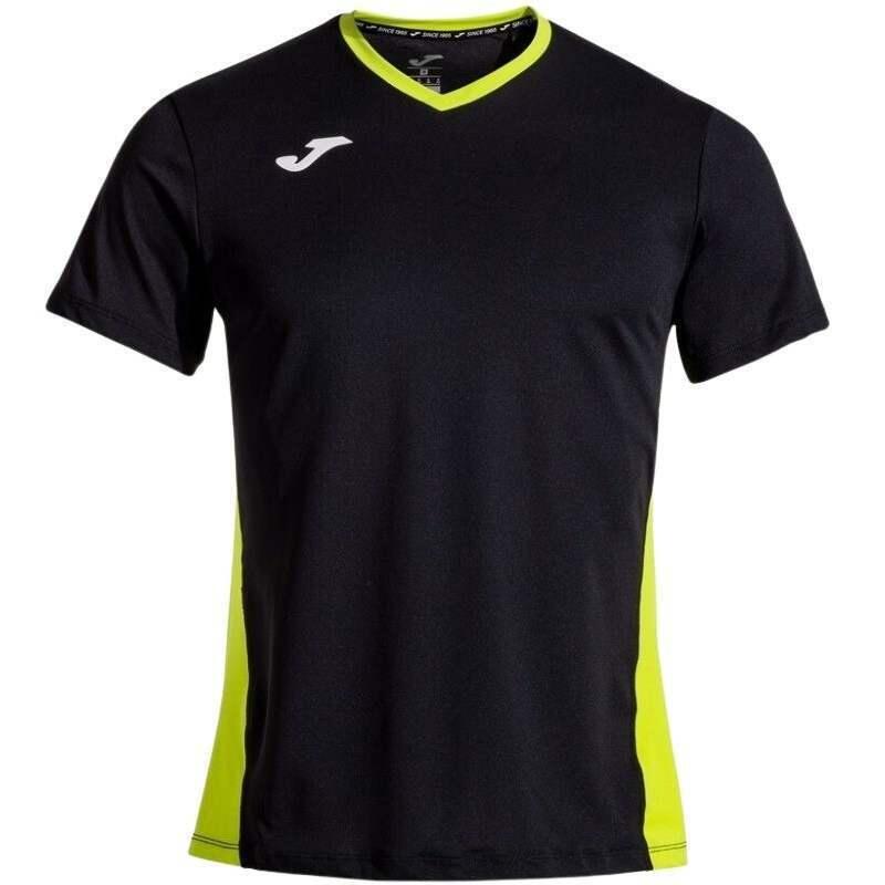 Maillot Manches Courtes Tennis Homme Joma Court Noir 1/5