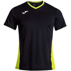 Maillot Manches Courtes Tennis Homme Joma Court Noir