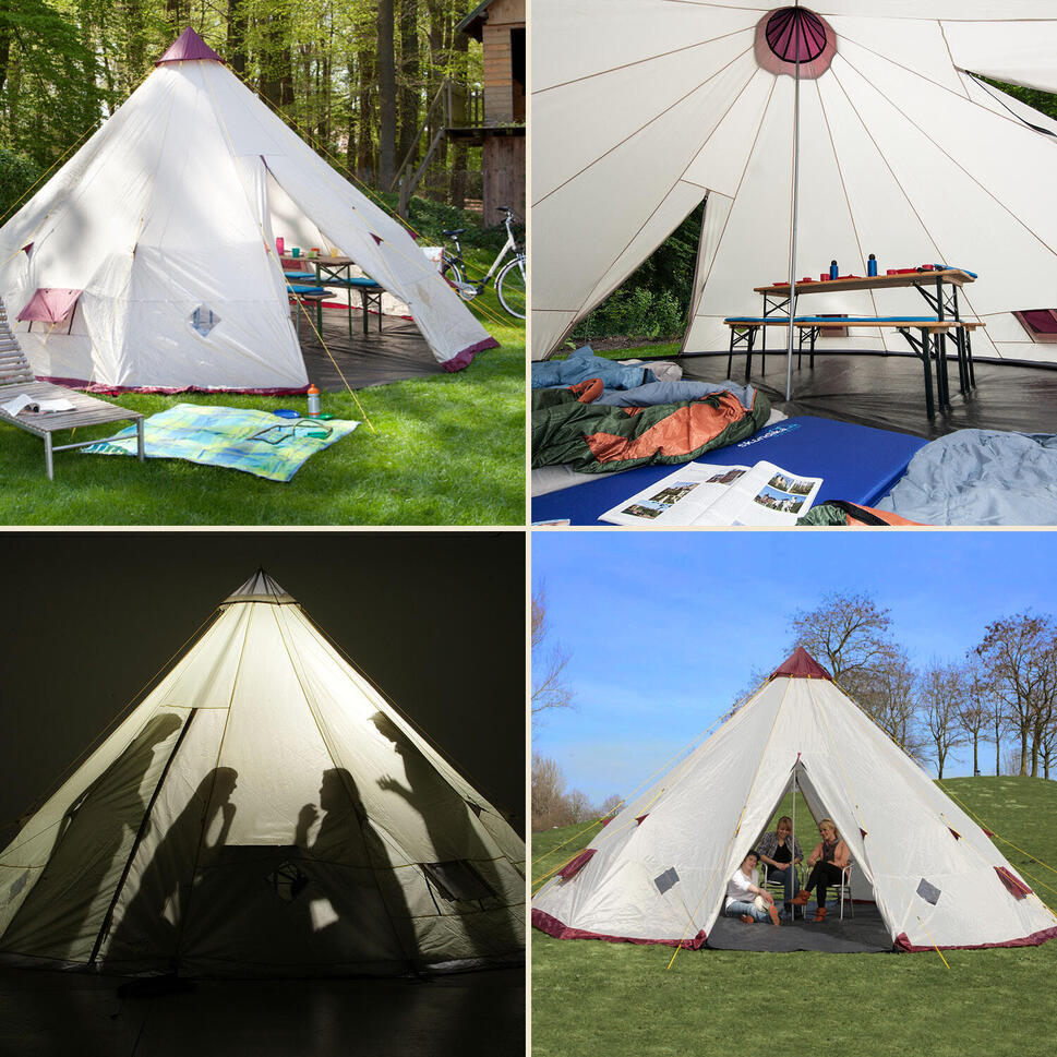 Namiot kempingowy Tipi Kota 550, 12-osobowy, 1 sypialnia