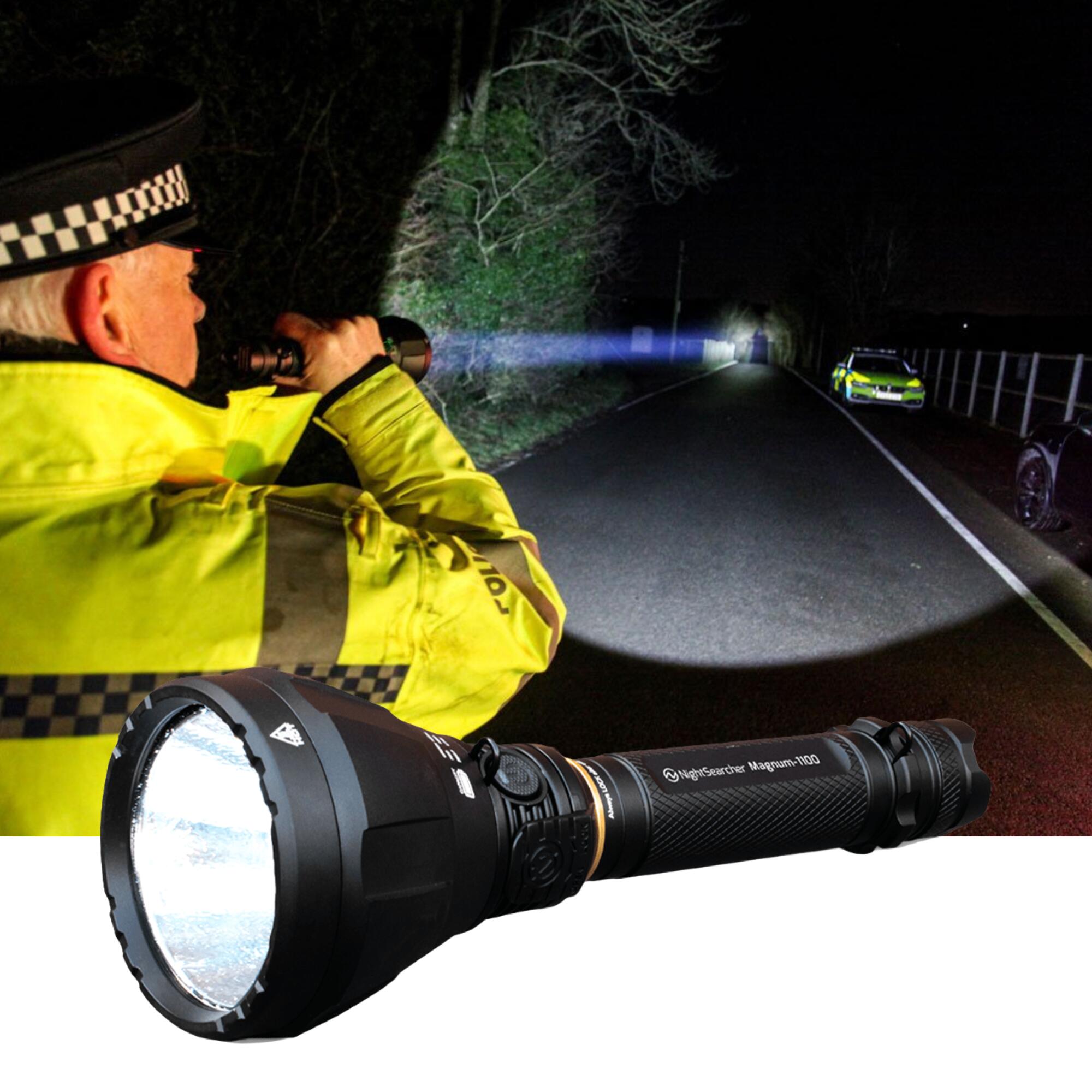 Magnum 1100 Super Bright, Long-Distance, Rechargeable LED Expedition Torch 1/7
