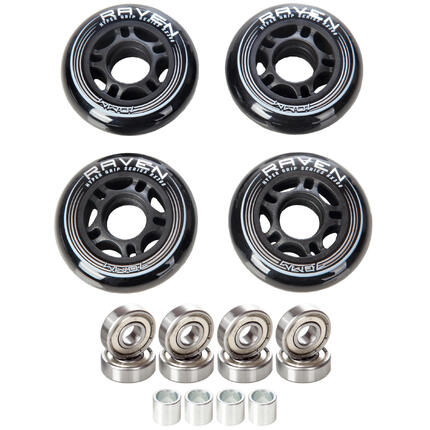 4x Kółka do rolek + 8x Łożyska RAVEN Abec9