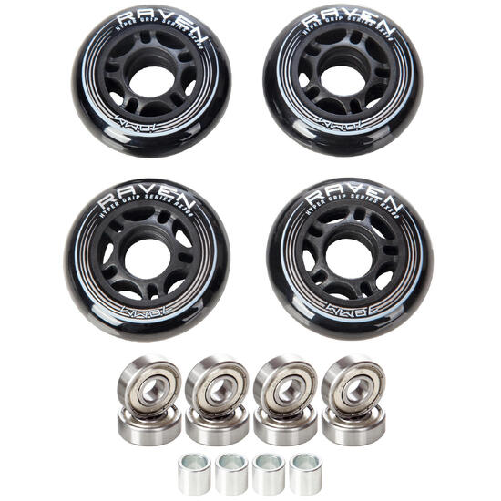 4x Kółka do rolek + 8x Łożyska RAVEN Abec9