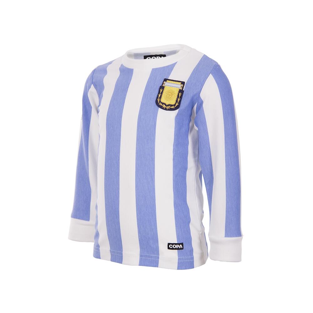 COPA FOOTBALL T-shirt - Baby - Argentinië - Lange mouwen - Wit - Blauw