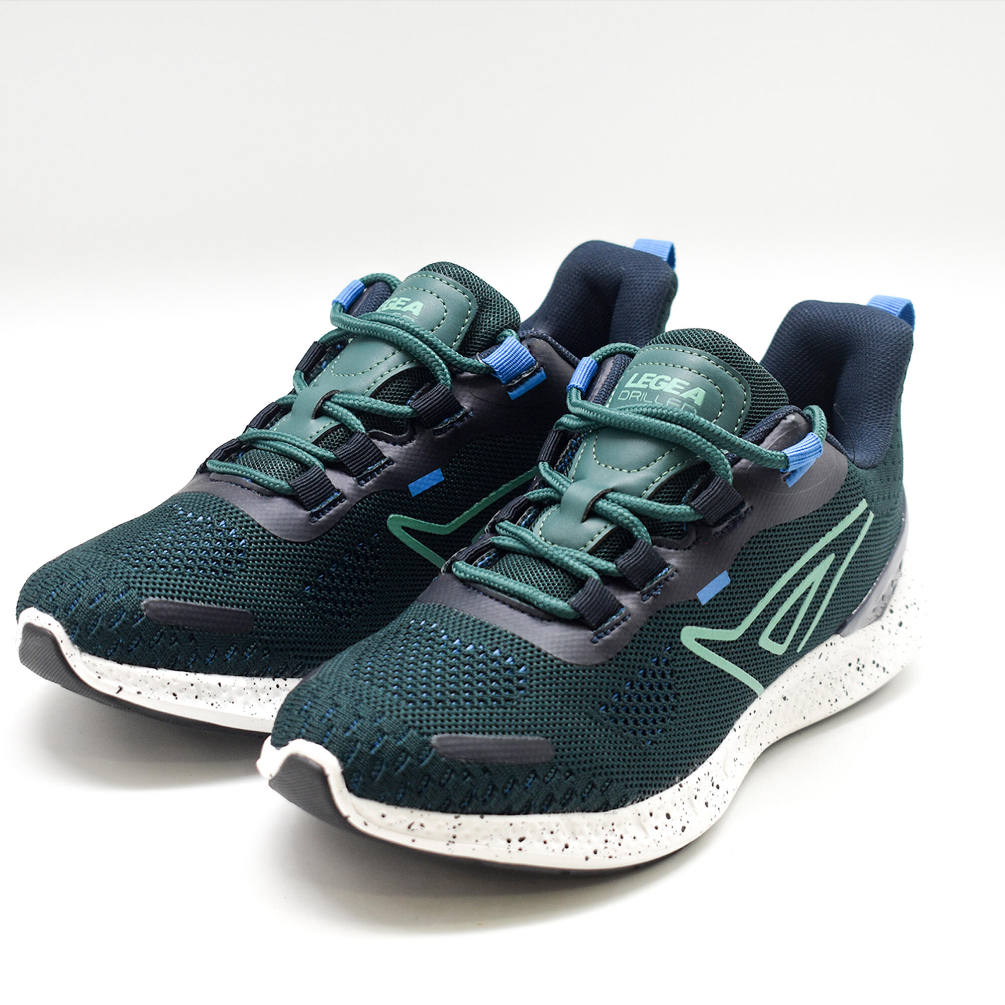 LEGEA Sapatos De Corrida Drilled Em Verde Escuro