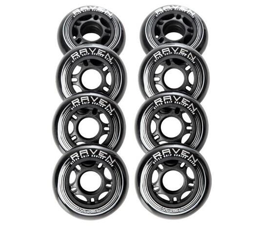 Kółka do rolek RAVEN 82A PU 80mm Komplet 8 sztuk
