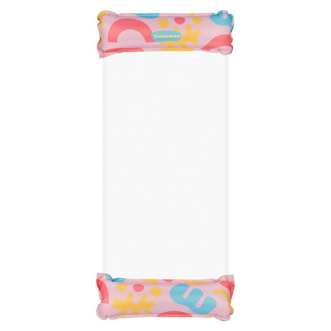 Rede inflável de água 137x70 cm - rosa