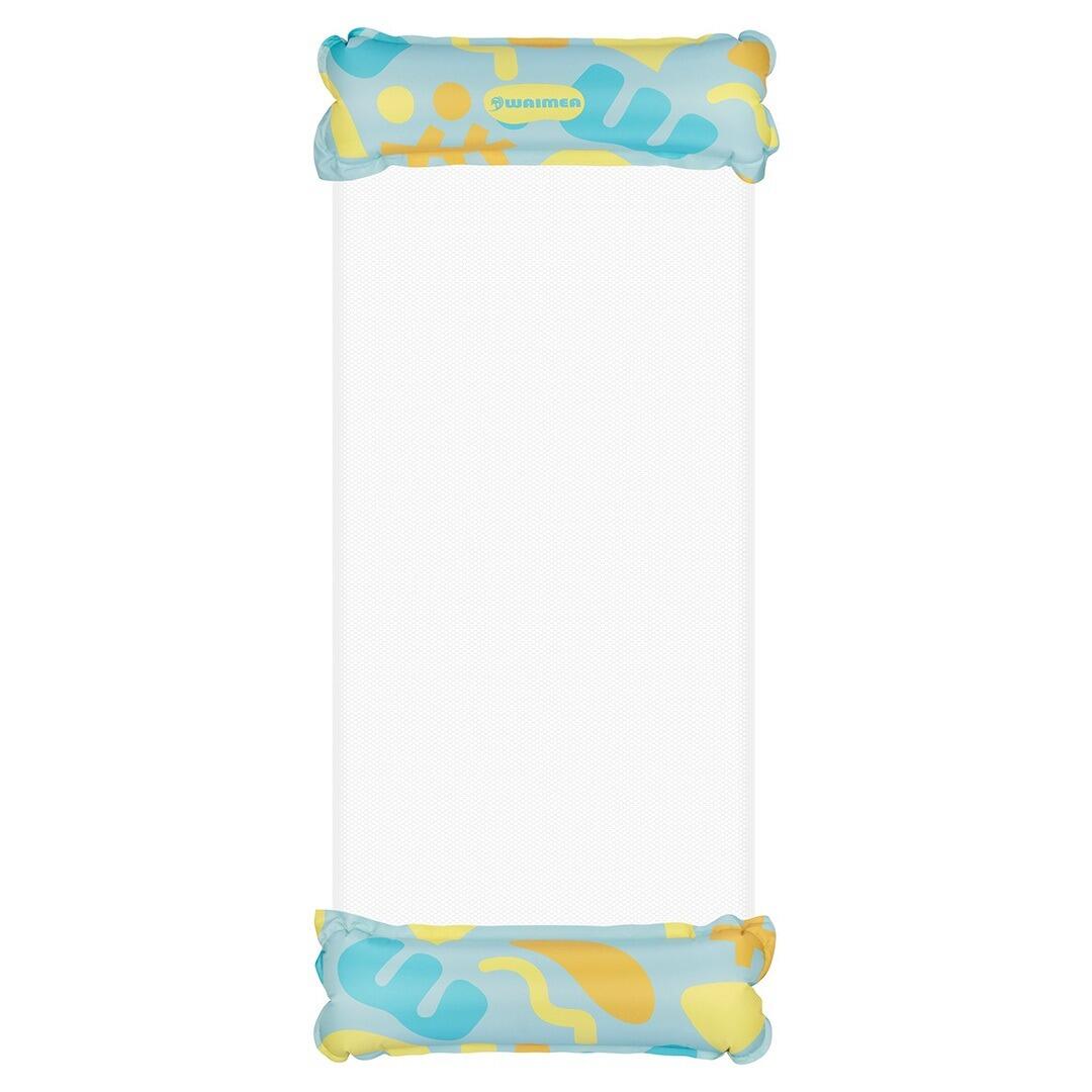Rede inflável para água 137x70 cm - azul