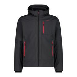 Vestes Softshell Homme - CMP Man Jkt Zip Hood - Antracite/Chilli