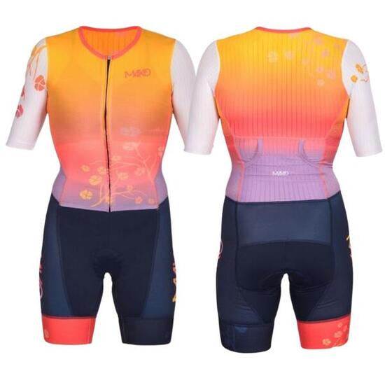 Triathlonbekleidung Frauen Mako Pro Set-In Blossom