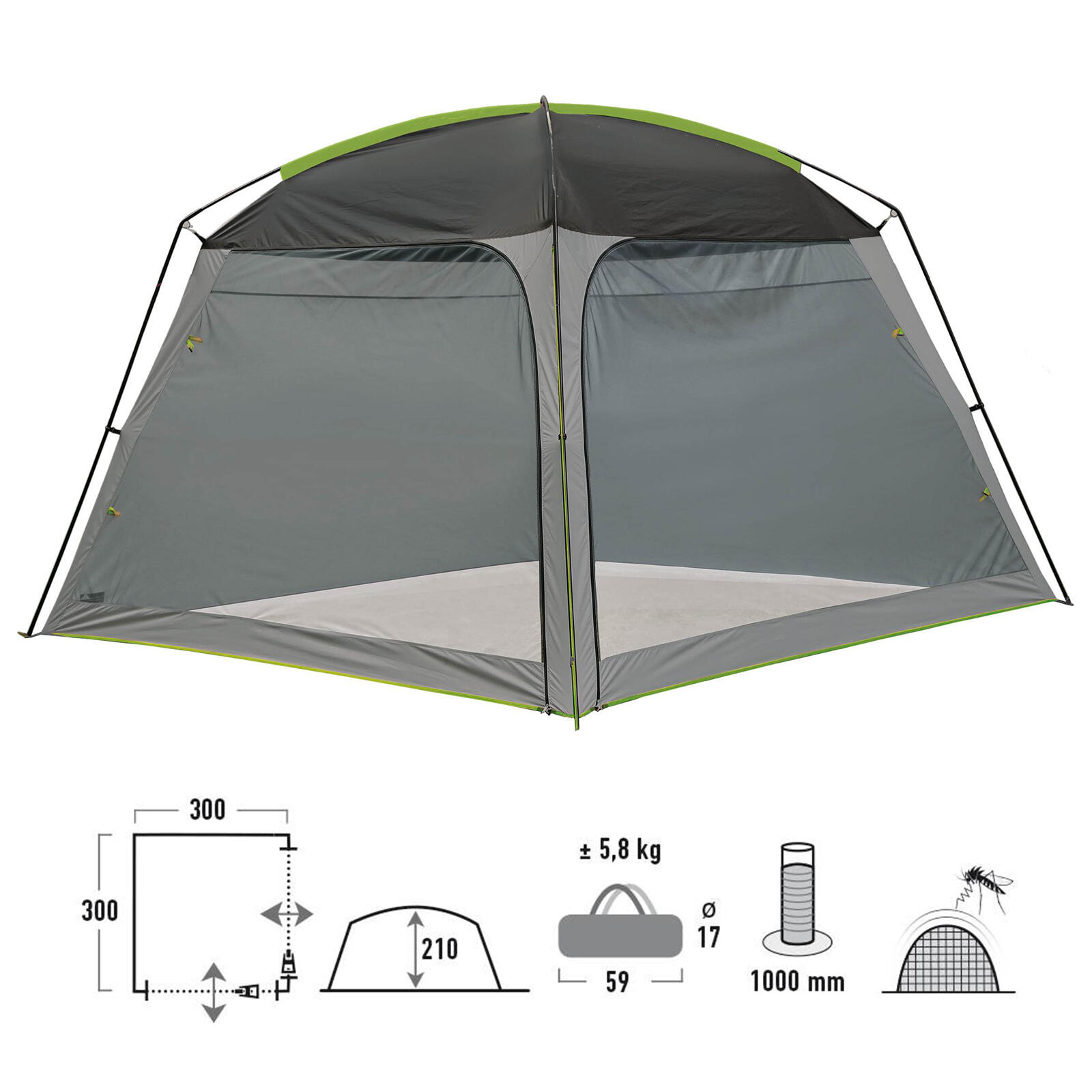 Tuinhuisje Camping keukentent Partytent Strandtent Zonwering 2/2