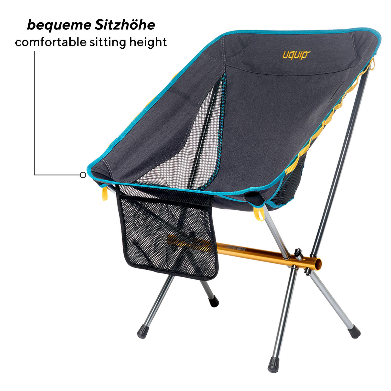 Sedia da campeggio Infinity Sedia leggera Pieghevole Alluminio 120 kg 3/7