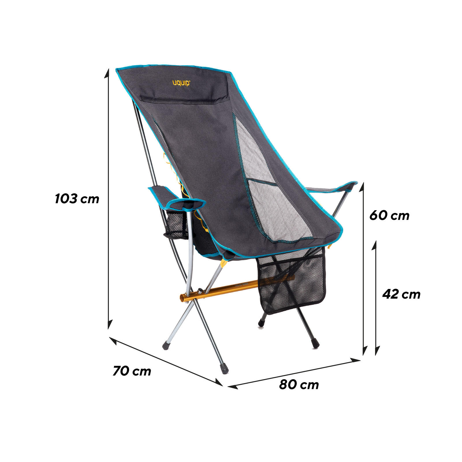 Sedia da campeggio Infinity Lounger Sedia leggera Alluminio ultraleggero 120 kg 2/7