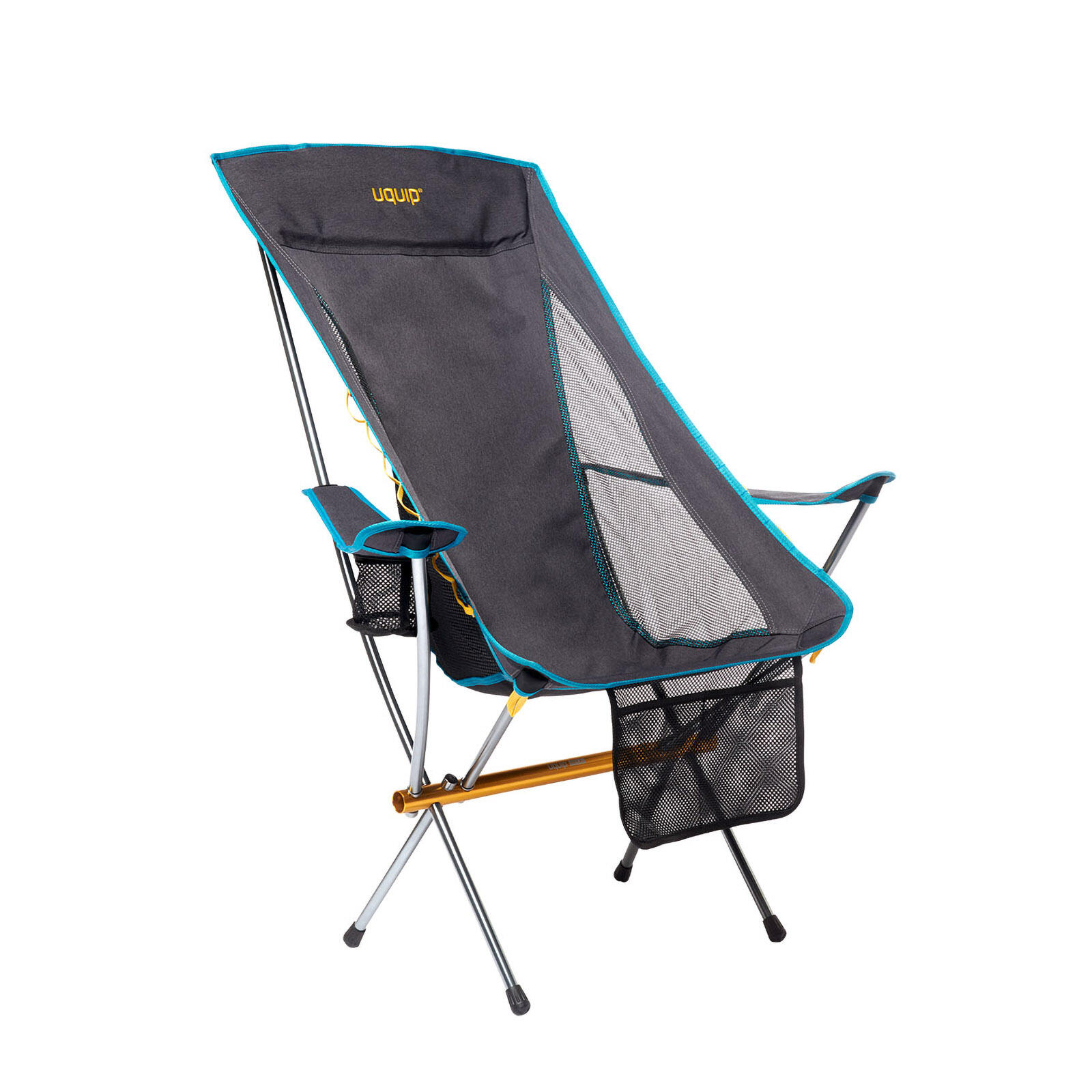 Uquip - Chaise De Camping Infinity Lounger Chaise Légère Ultraléger Alu 120 Kg - Chaise - Gris - Taille Unique - Decathlon