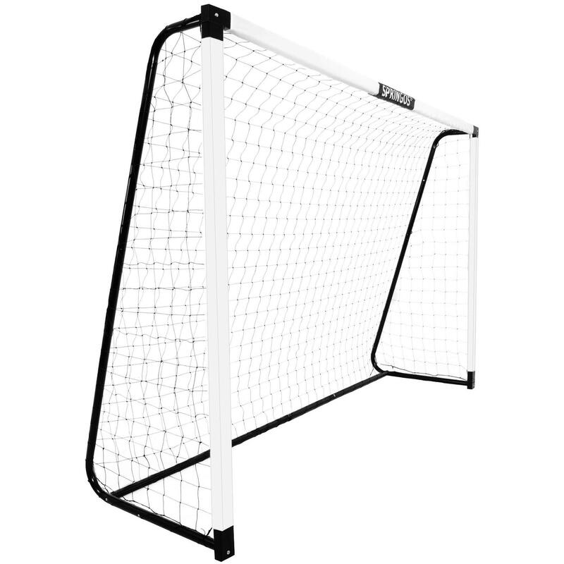 Bramka metalowa do gry w piłkę nożną Springos 300x200x90 cm ze śledziami