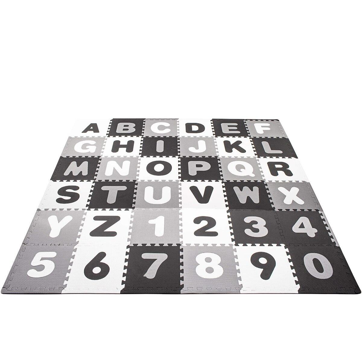 Mata piankowa alfabet, cyfry 175x175 cm puzzle dla dzieci pianka EVA 4/7