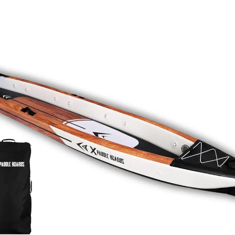 K-Black 3-Person Drop-Stitch Inflatable Kayak 490x85x42 cm – Complete Pack