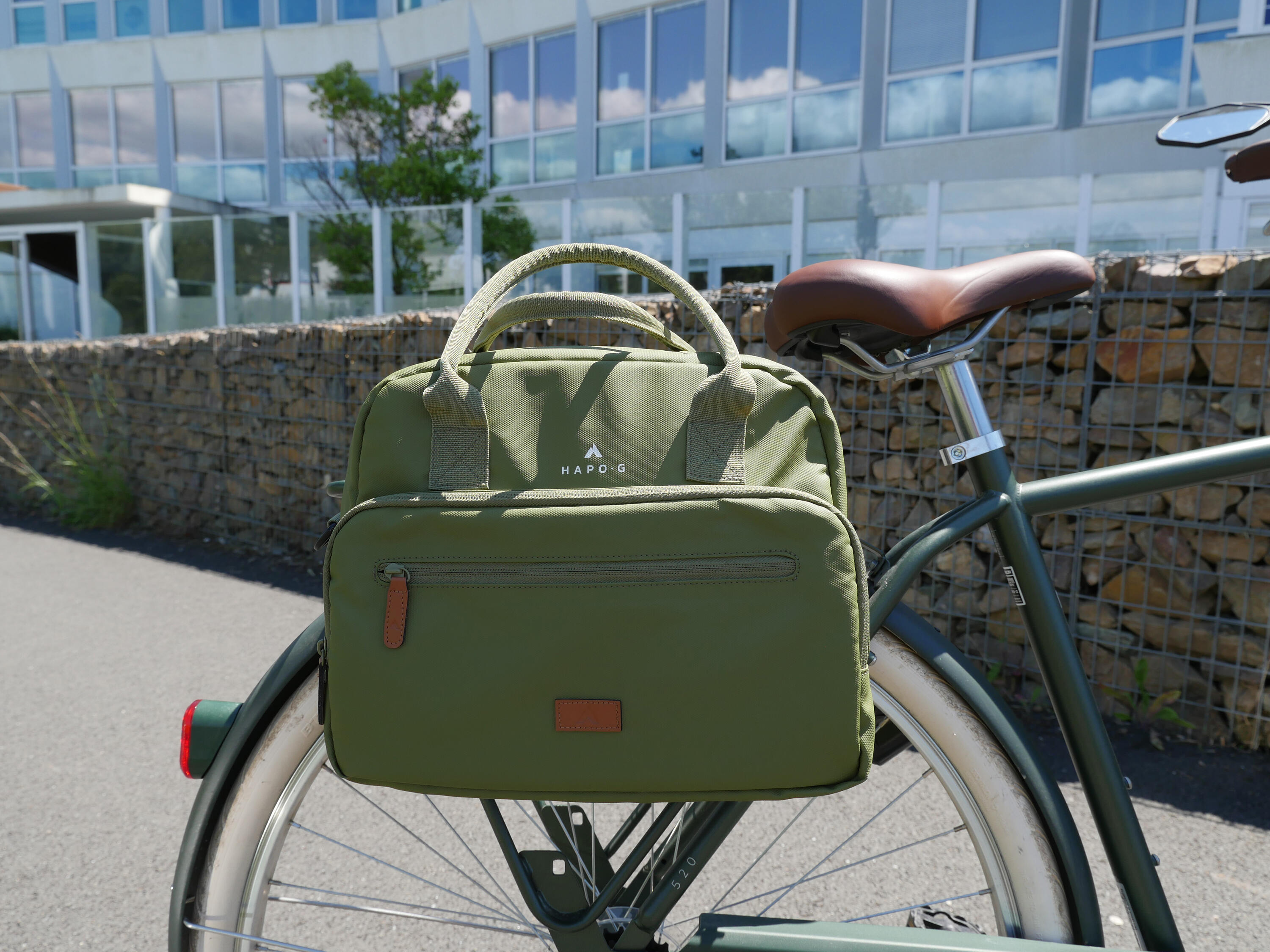 Sacoche arrière vélo 14L KAKI 3/7