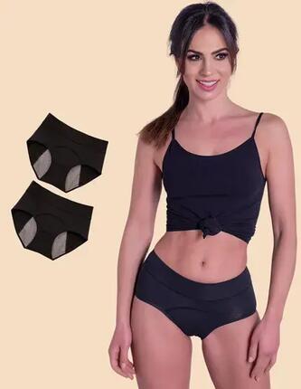 Pack 2 Culottes menstruelles flux léger coton Indy