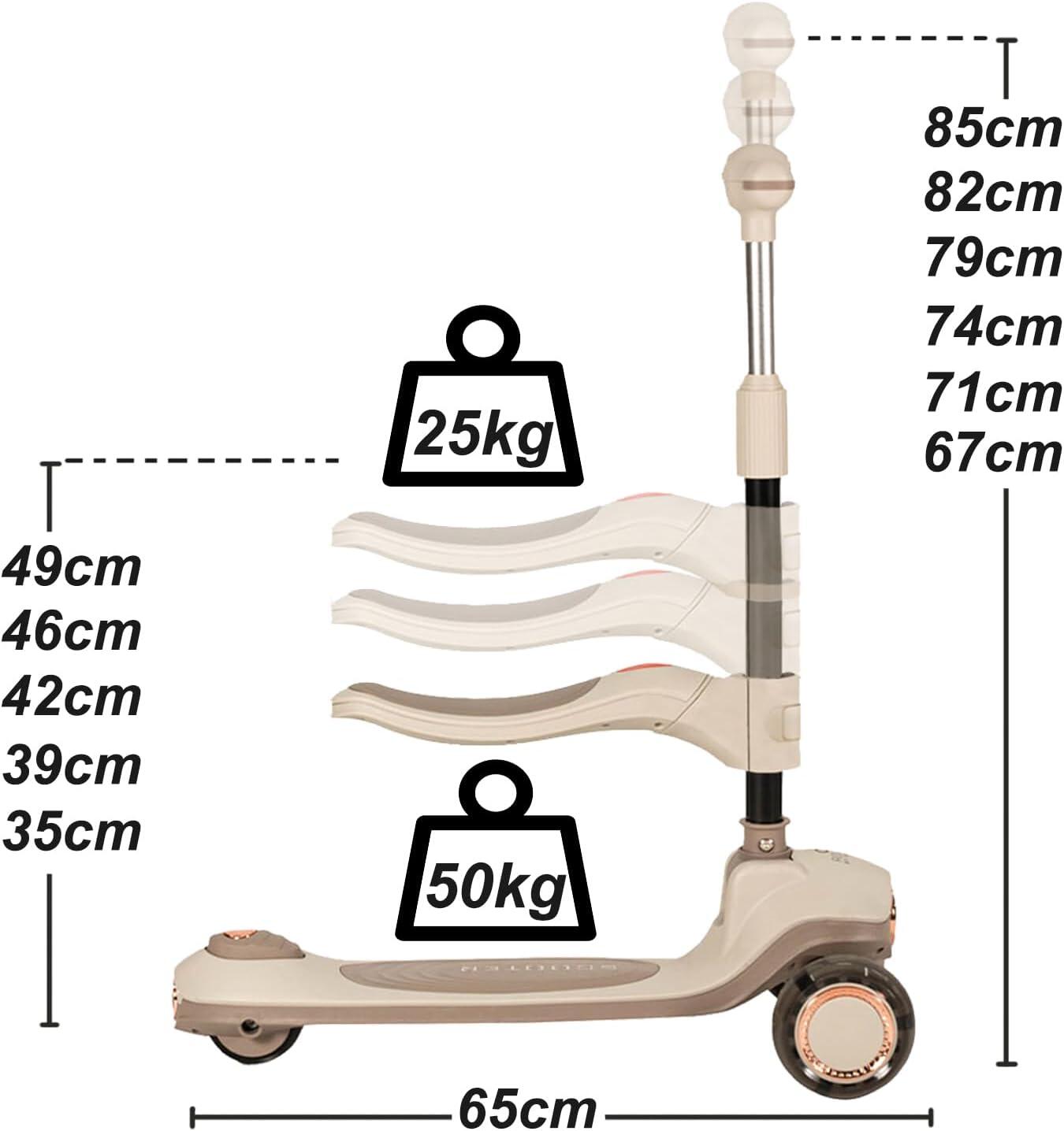 Olmitos- Patinete Infantil Evolutivo 2 en 1 Correpasillos con Sillín Plegable 2/4