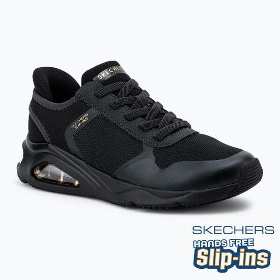 Zapatilla Mujer Skechers Slip-ins Tres-air Uno Easy Steppers Negra
