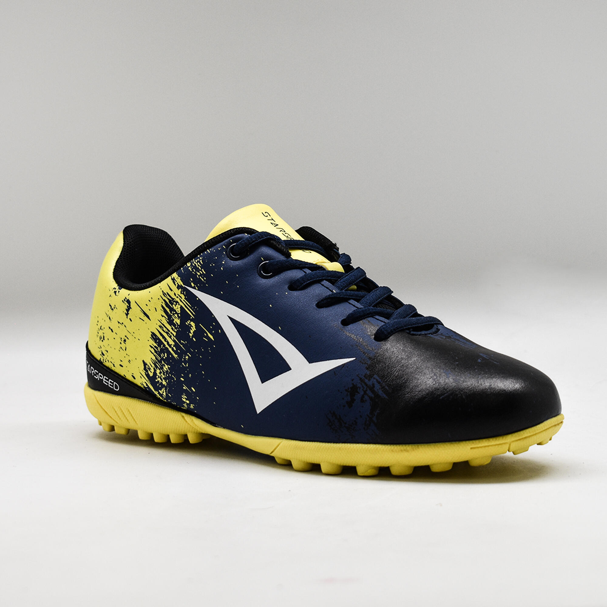 Scarpa da calcetto STARSPEED giallo blu 3/6